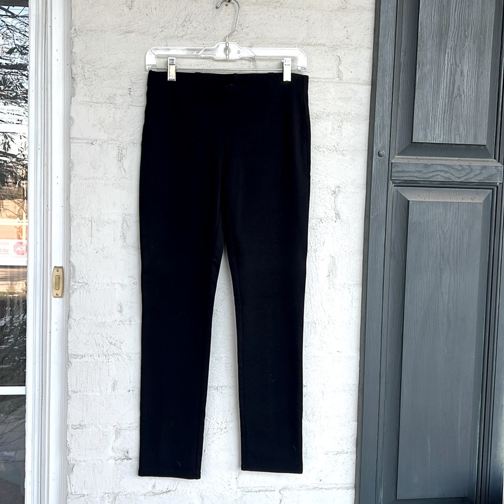 Eileen Fisher Black Pull-On Viscose Blend Knit Slim Leg Ankle Pants Size XS - Picture 13 of 14